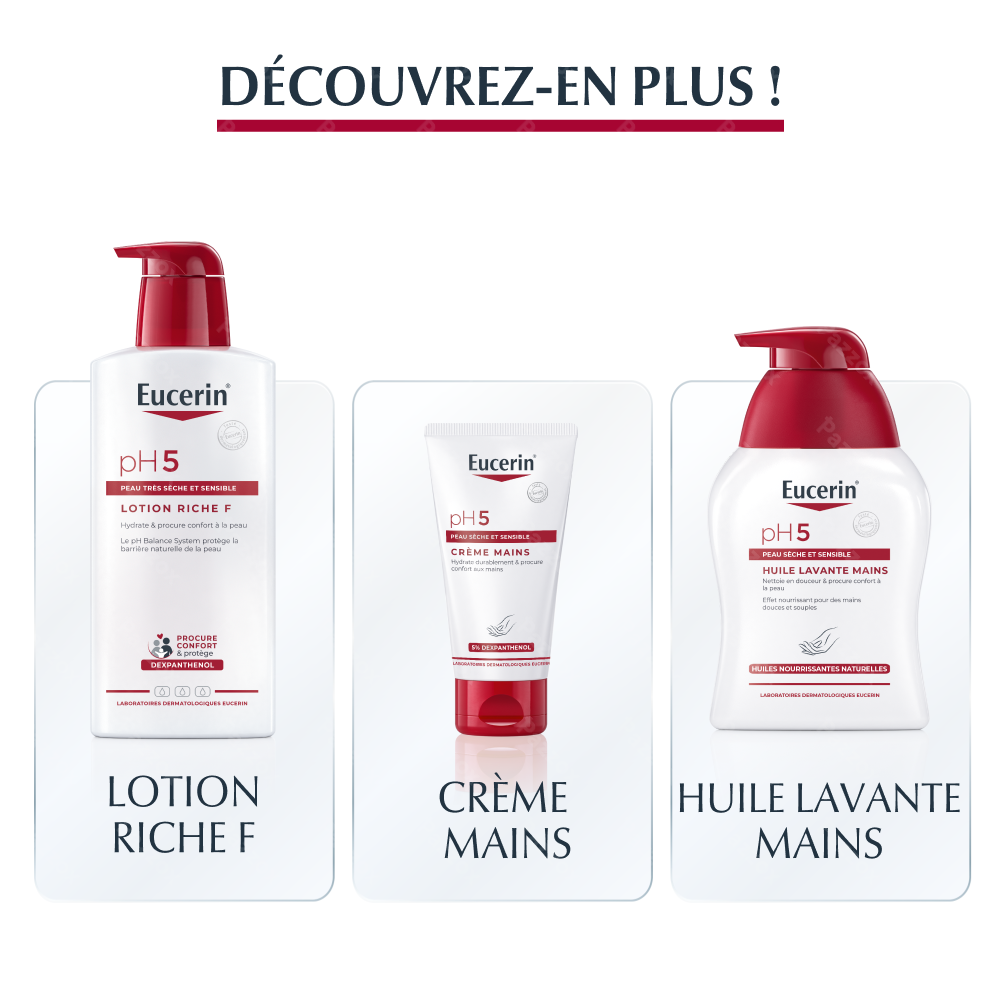 Eucerin pH5 Huile De Douche Peau Sèche et Sensible avec pompe 1l