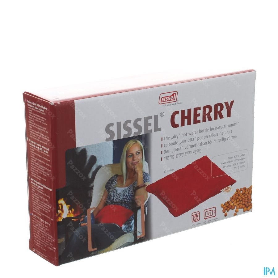 Sissel Cherry Coussin Noyaux Cerise 20x40cm Bleu