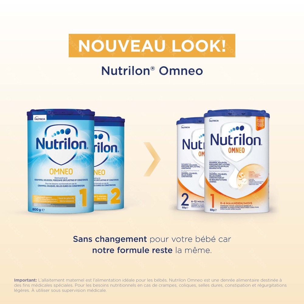 Nutrilon Omneo 1 Lait Nourrissons Constipation Et Crampes 0-6 Mois Poudre 800g