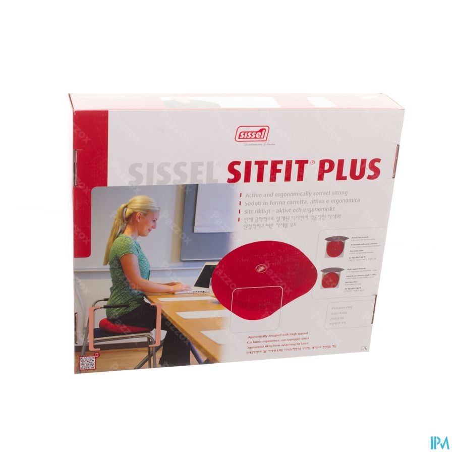 Sissel Sitfit Plus Coussin Ballon Noir + Pompe
