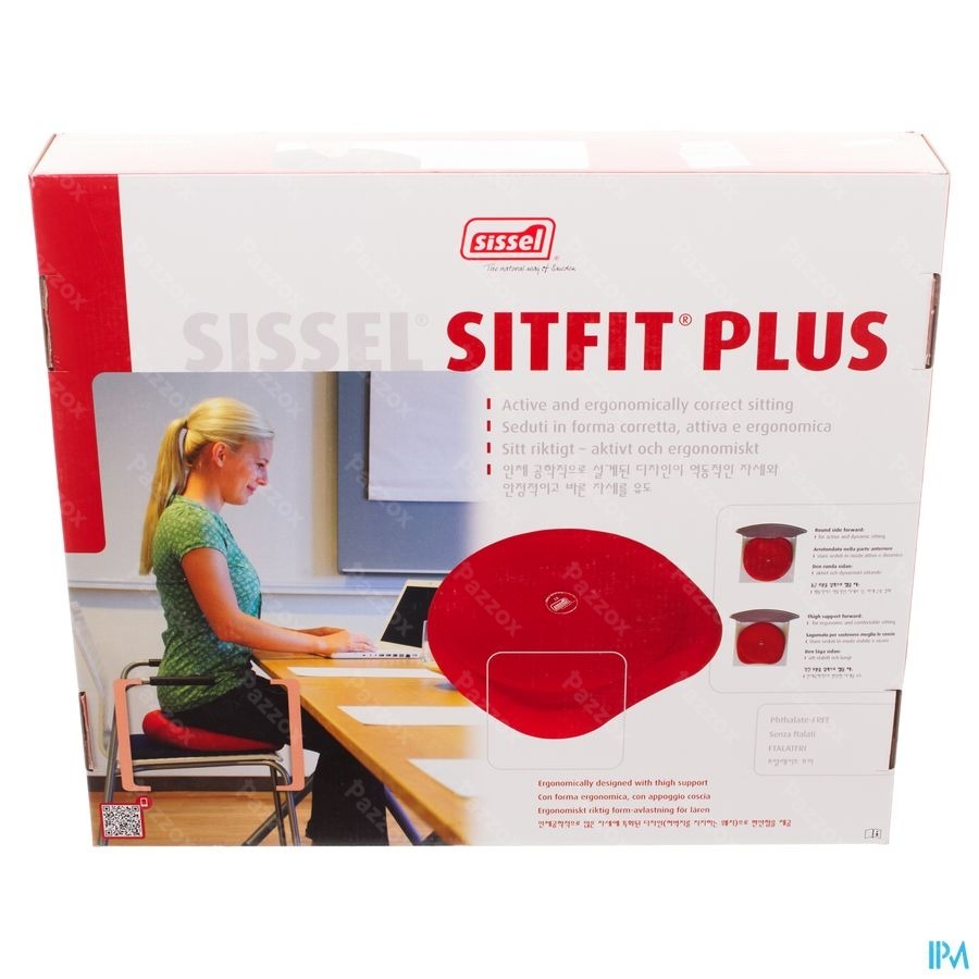 Sissel Sitfit Plus Coussin Ballon Noir + Pompe