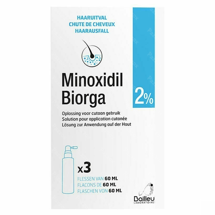 Minoxidil Biorga 2% 3 x 60ml