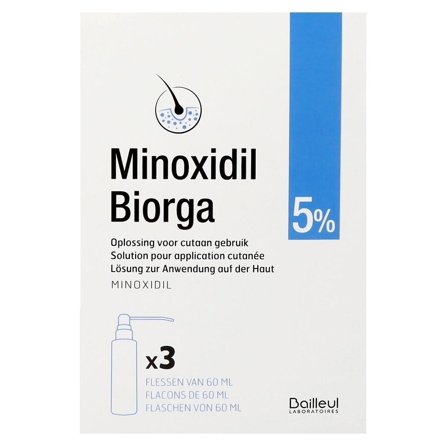 Biorga Minoxidil 5% 3x60ml