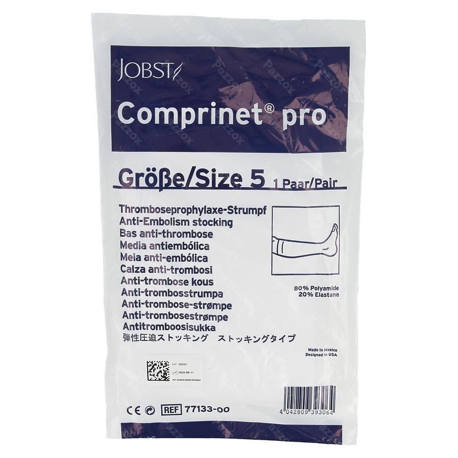 Comprinet Pro Knee Bas A/embolie T5 1paire 7713300
