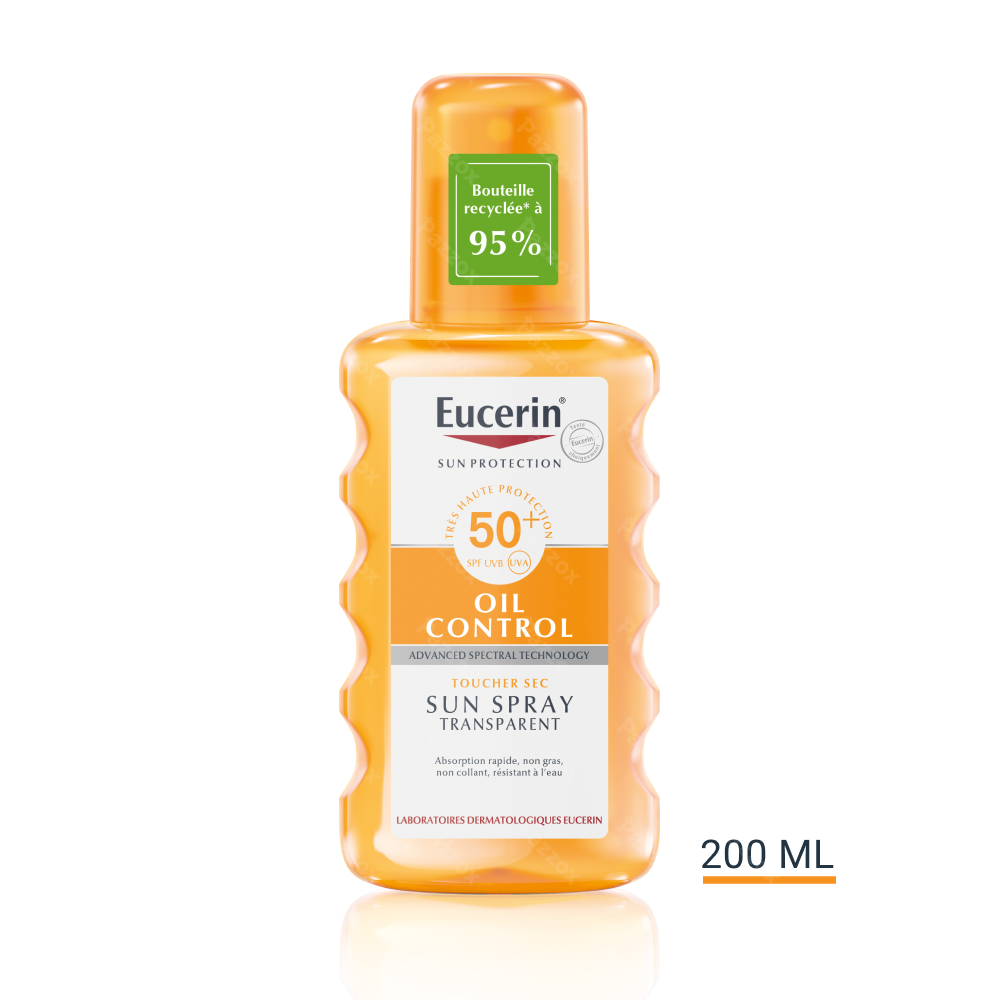 Eucerin Sun Oil Control Touche Sec Spray Transparant SPF 50+ 200ml