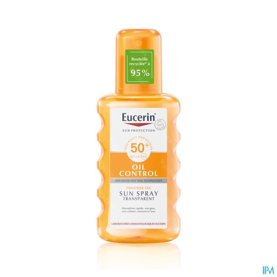 Eucerin Sun Oil Control Touche Sec Spray Transparant SPF 50+ 200ml