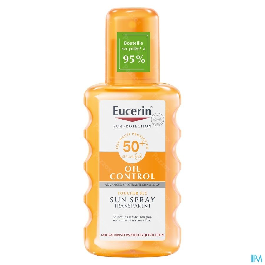 Eucerin Sun Oil Control Touche Sec Spray Transparant SPF 50+ 200ml