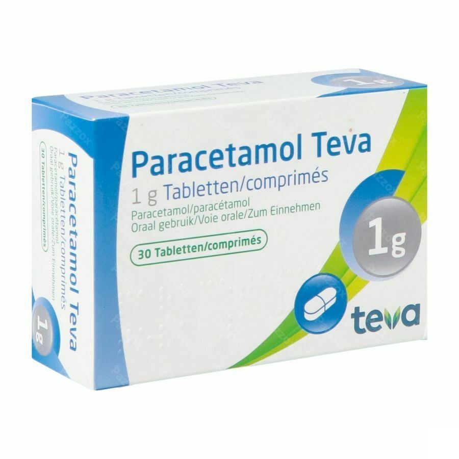 Paracetamol Teva 1g Comp 30 X 1g Blister