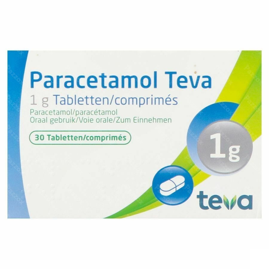 Paracetamol Teva 1g Comp 30 X 1g Blister