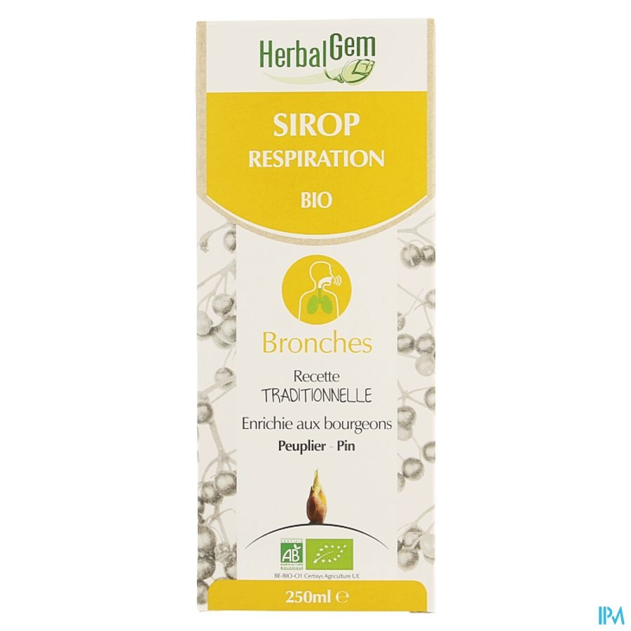Herbalgem Sirop Respiration Bio Enf-adulte 250ml