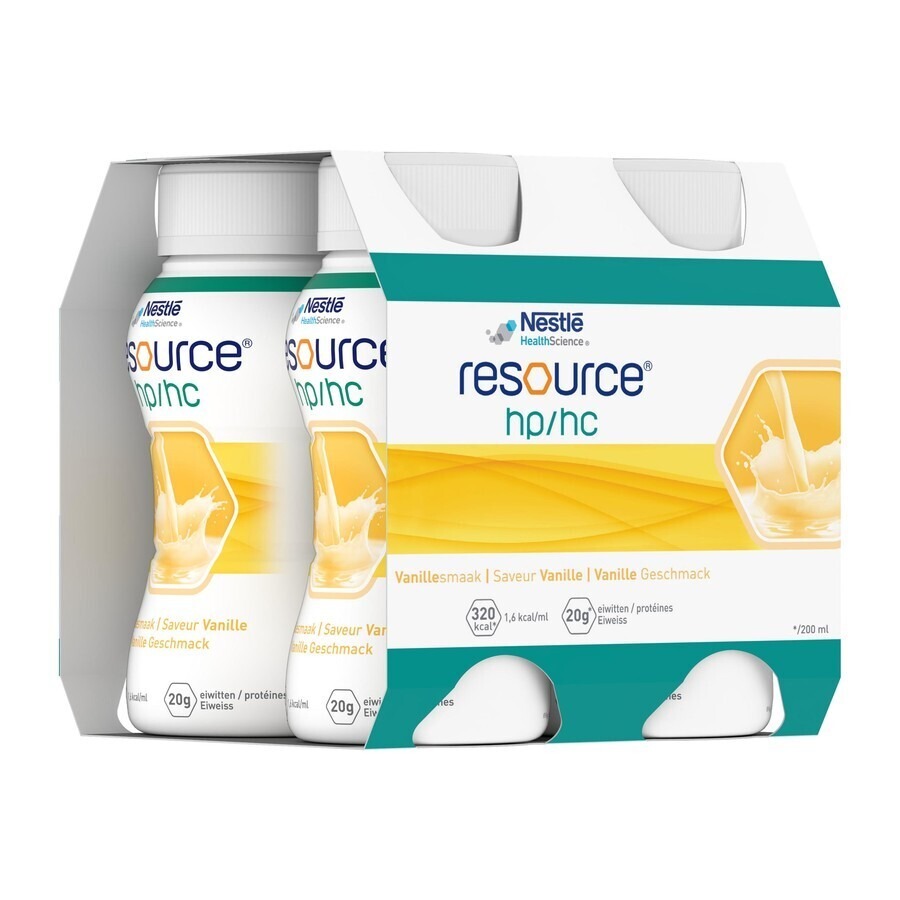 Resource Hp Hc Vanille Bouteille 4x200ml