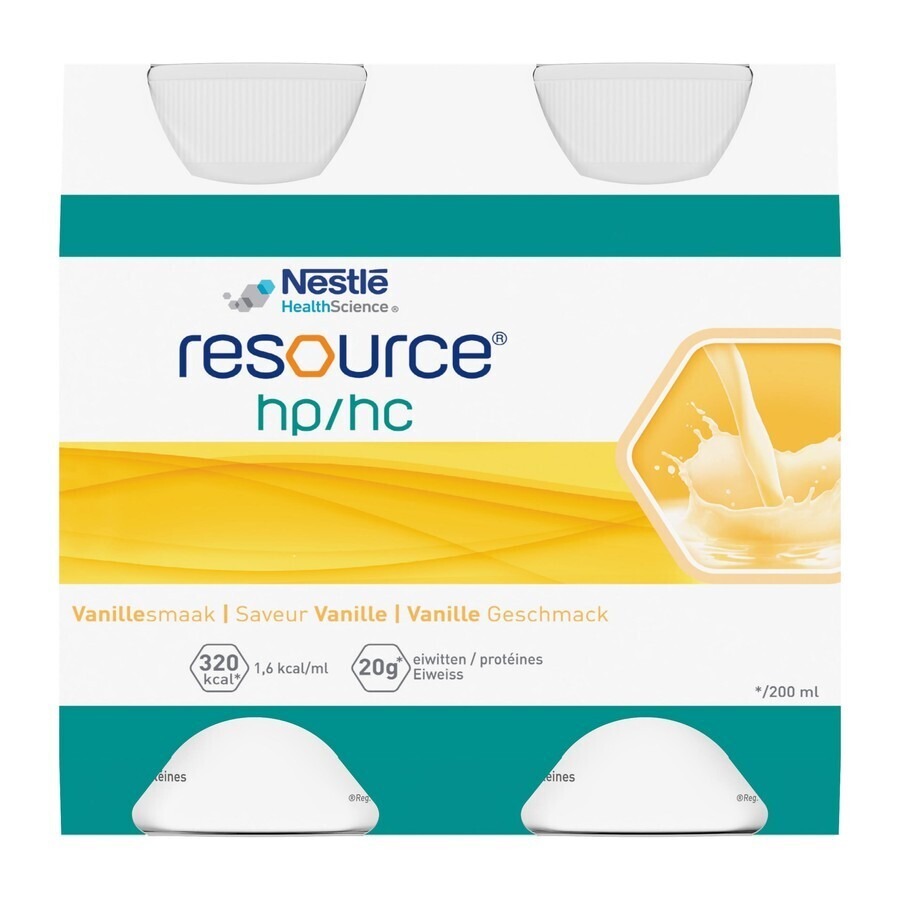 Resource Hp Hc Vanille Bouteille 4x200ml