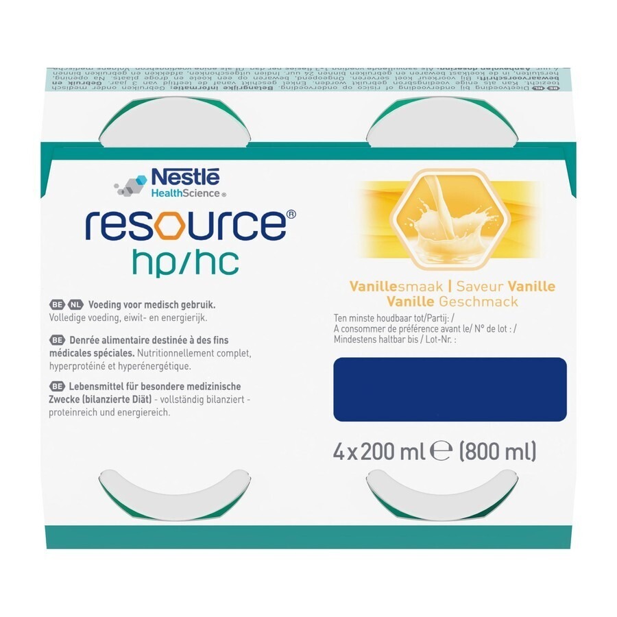 Resource Hp Hc Vanille Bouteille 4x200ml