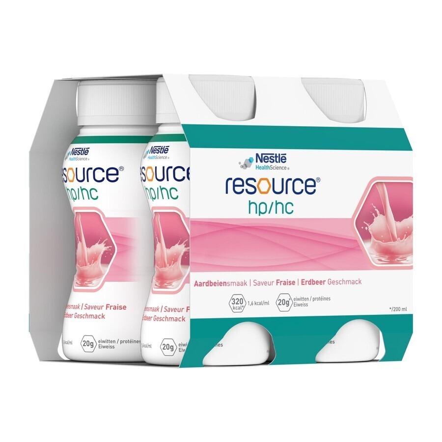 Resource Hp Hc Fraise Bouteille 4x200ml
