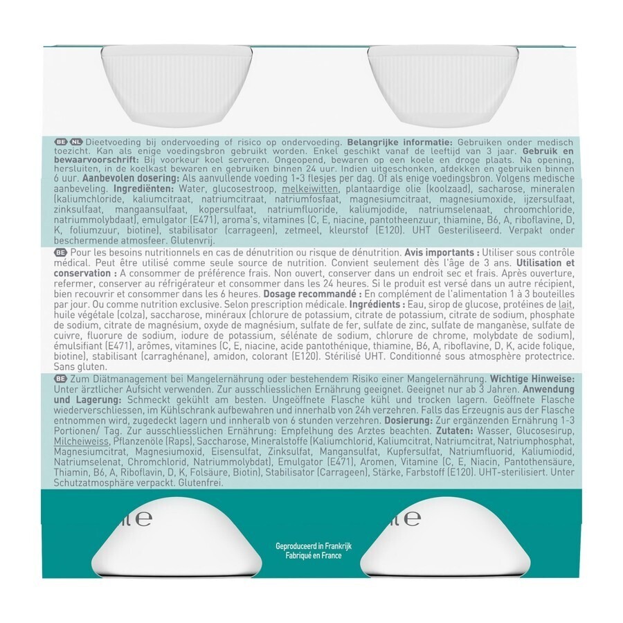 Resource Hp Hc Fraise Bouteille 4x200ml