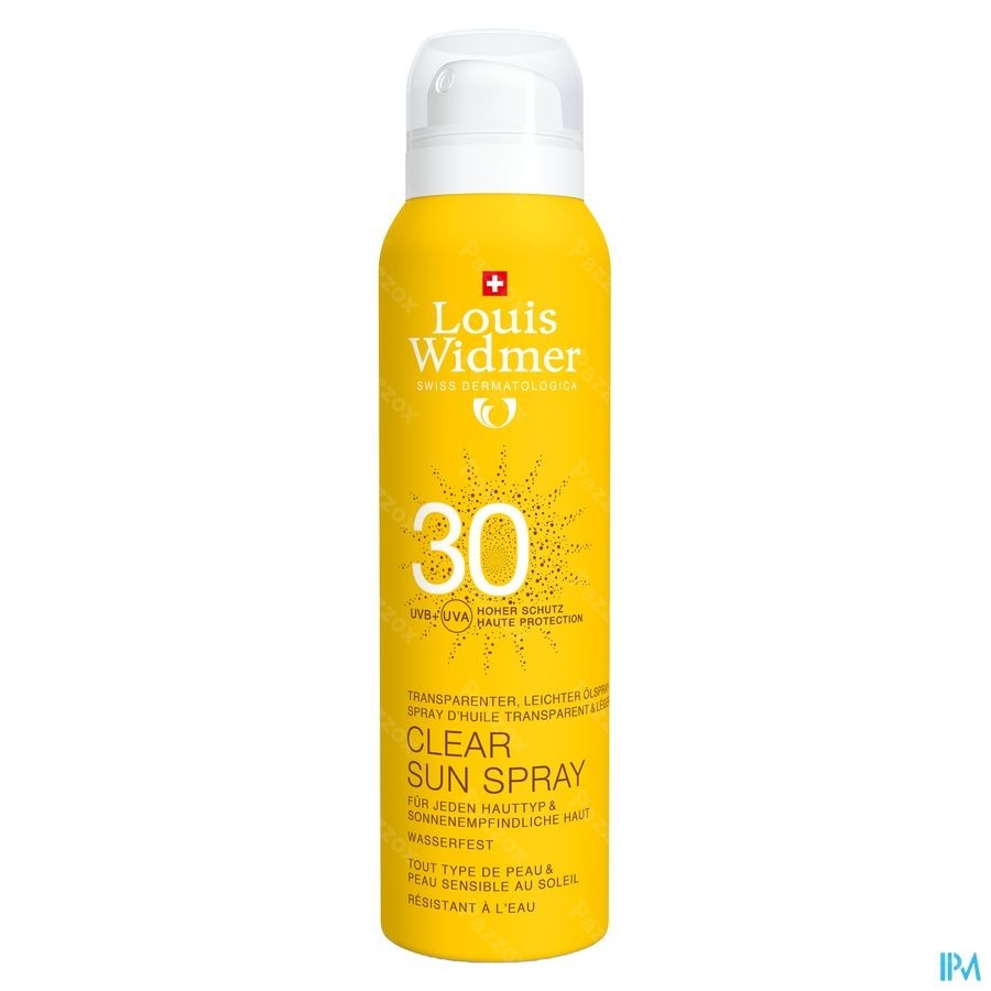 Louis Widmer Sun Clear SPF30 Sans Parfum 125ml