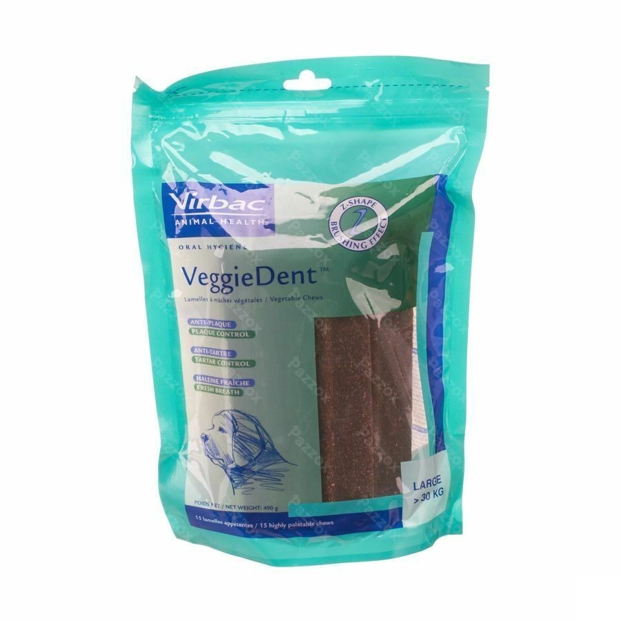 Veggiedent Chien >30kg Lamelles A Macher 15