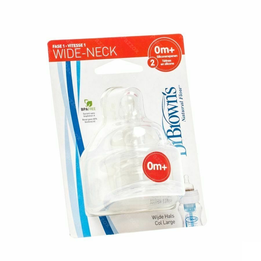 Dr Brown Tetine Level 1 Pour Wide Neck 2 Escos