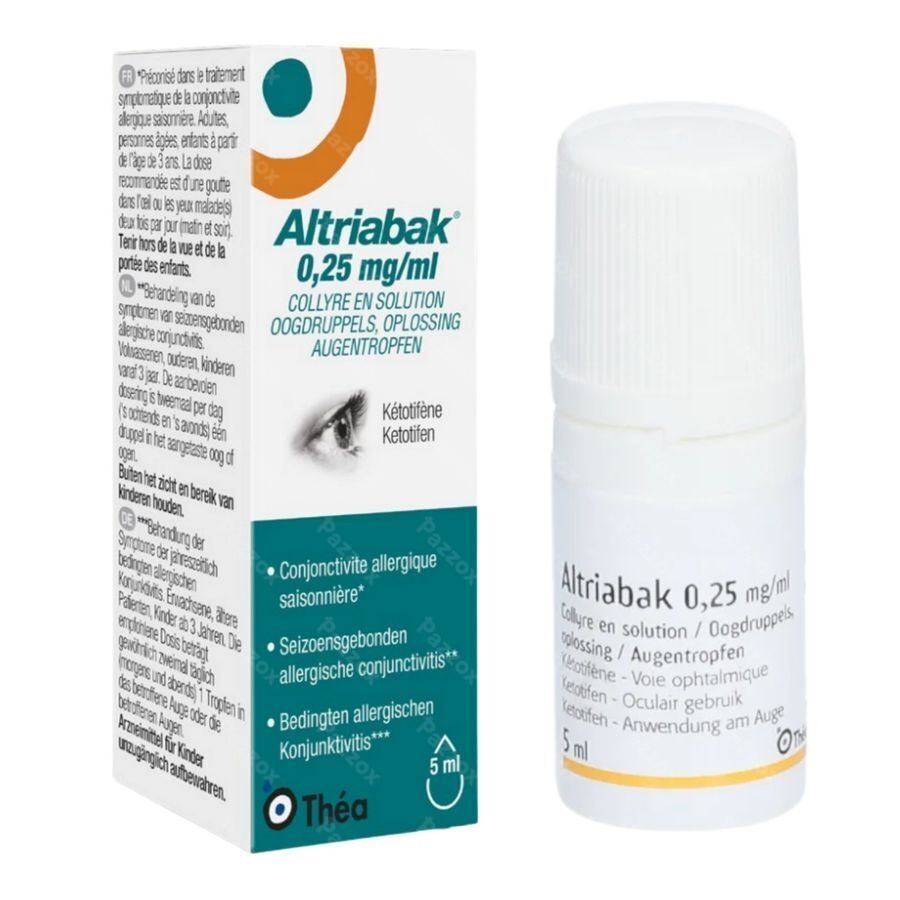 Altriabak 0,25mg/ml Gutt Oculaires Fl 5ml
