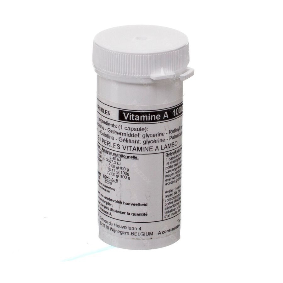 Vitamine A Retinol 3.333iu Perles 100 Lambo
