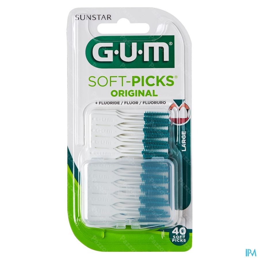 Gum Softpicks Plast-ctc Fluor Origin. Large 40 634