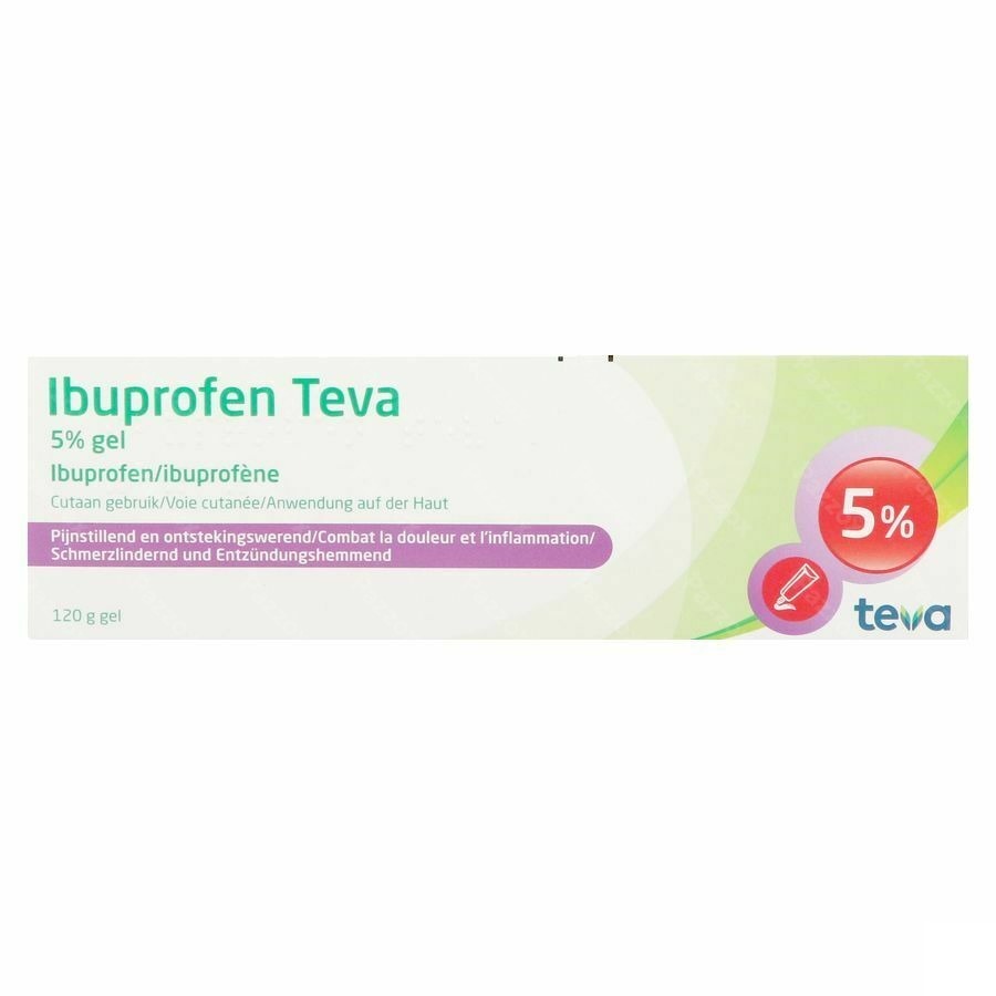 Ibuprofen Teva Gel Tube 120g