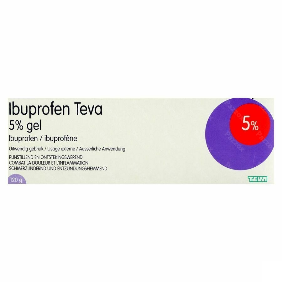 Ibuprofen Teva Gel Tube 120g