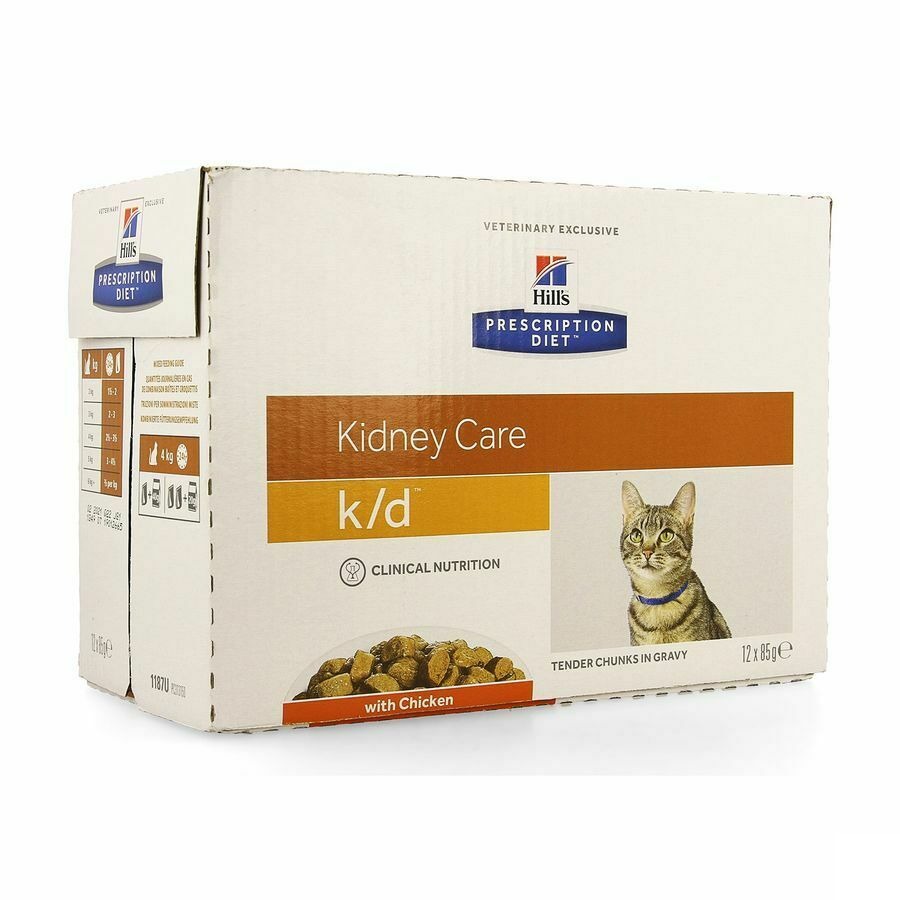 Hills Prescrip.diet Feline Kd Repas Sachet 12x85g