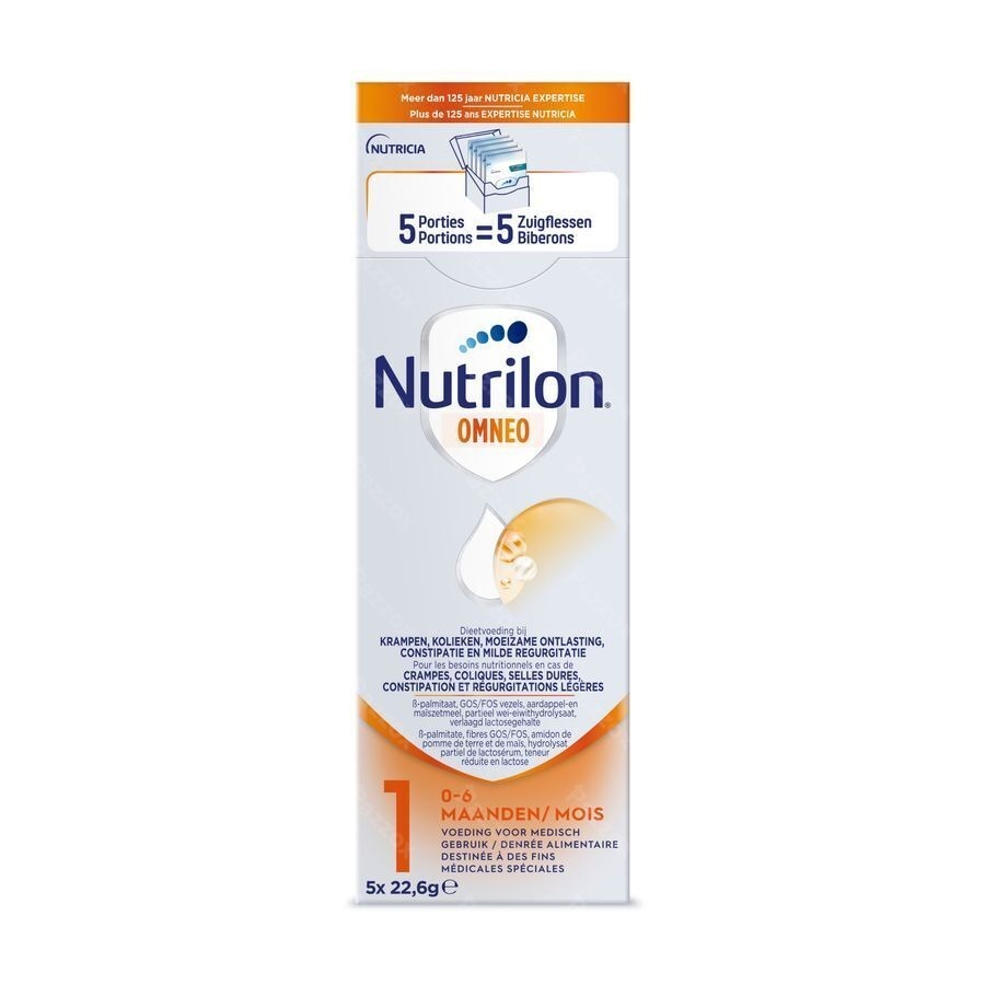Nutrilon Omneo 1 Lait Nourris. Pdr Trialpack 5x23g