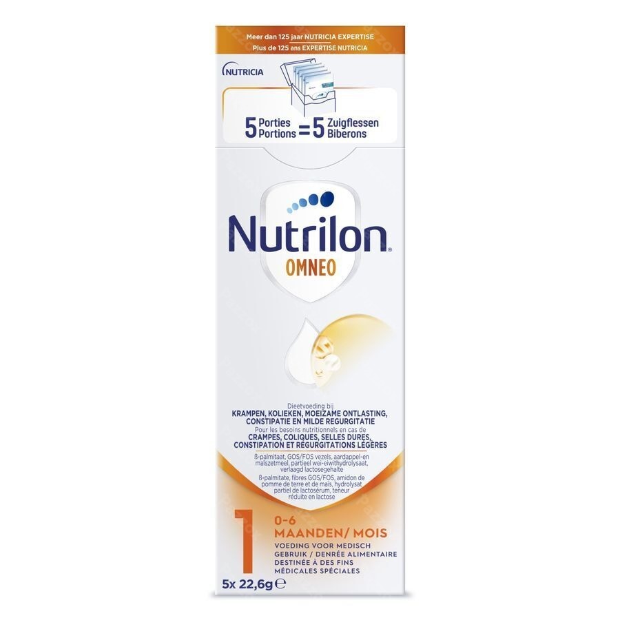 Nutrilon Omneo 1 Lait Nourris. Pdr Trialpack 5x23g