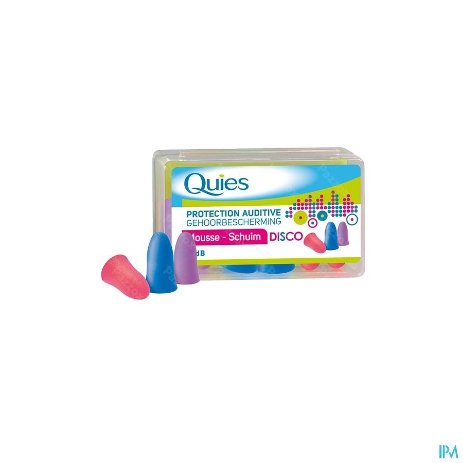 Quies Protection Auditive Mousse Disco 3 Paires Bouchons d'Oreilles
