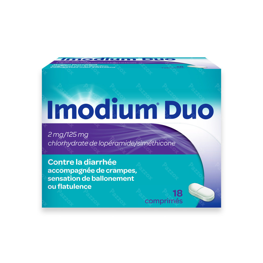 Imodium Duo 18 Comprimés