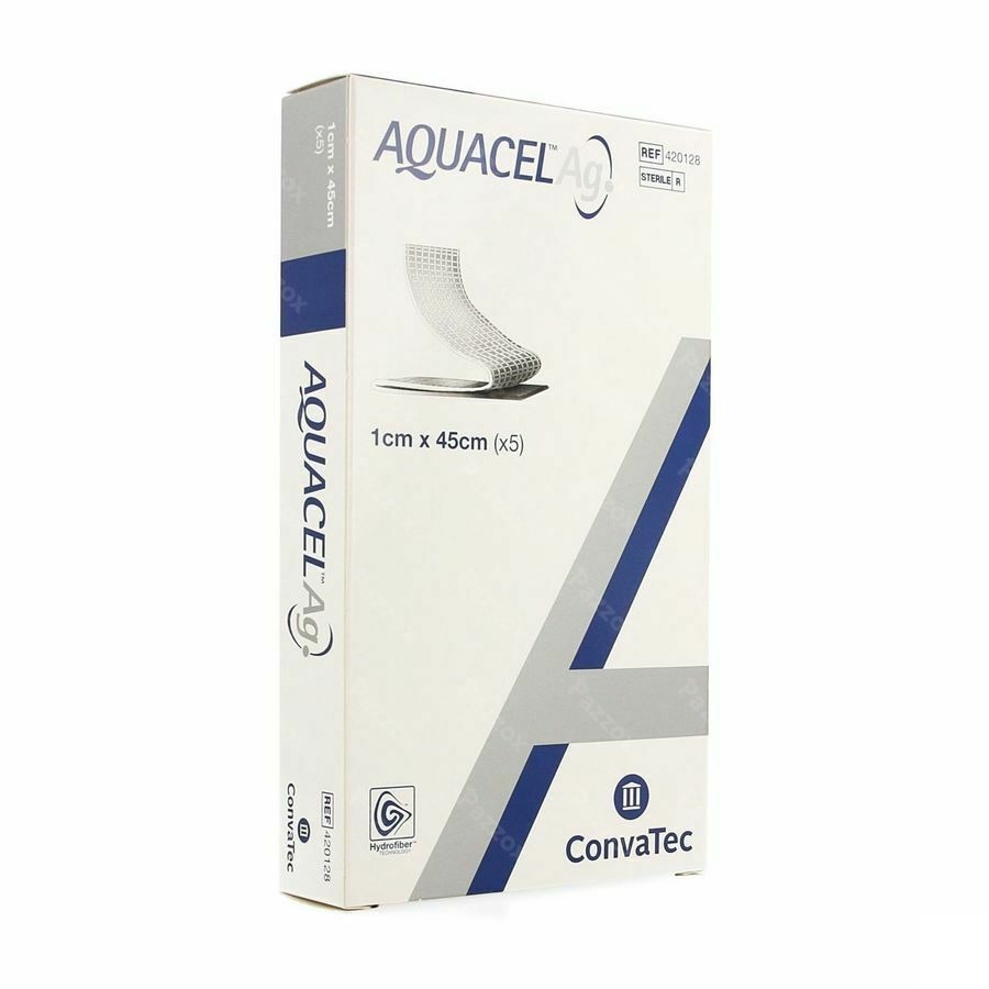 Aquacel Ag Pans Hydrofiber+renfort Fibre 1x45cm 5