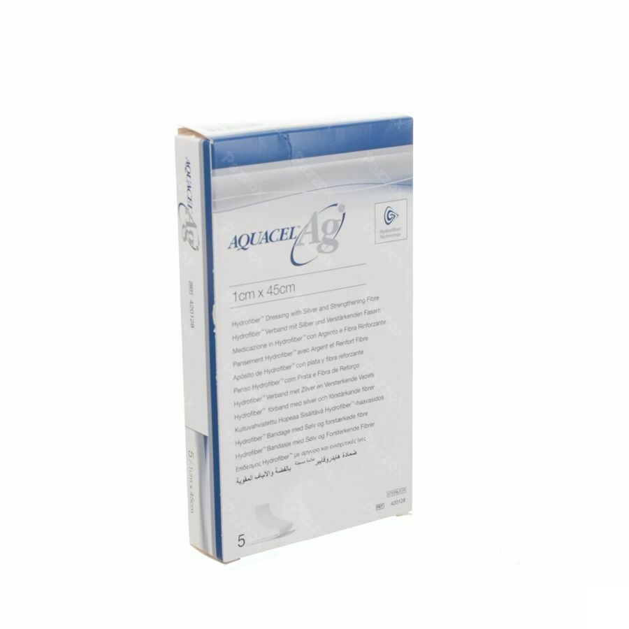 Aquacel Ag Pans Hydrofiber+renfort Fibre 1x45cm 5