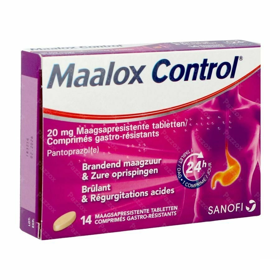 Maalox Control 20mg Comp Gastro Resist 14