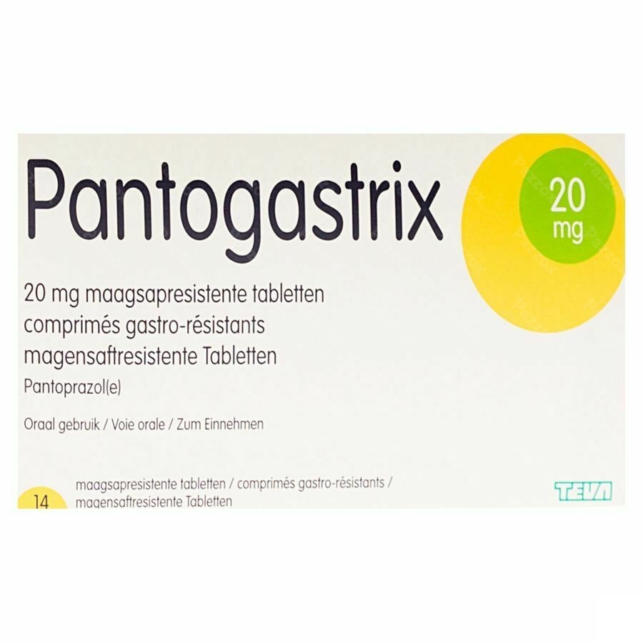 Pantogastrix Teva 20mg Comp Gastro Resist 14x20mg