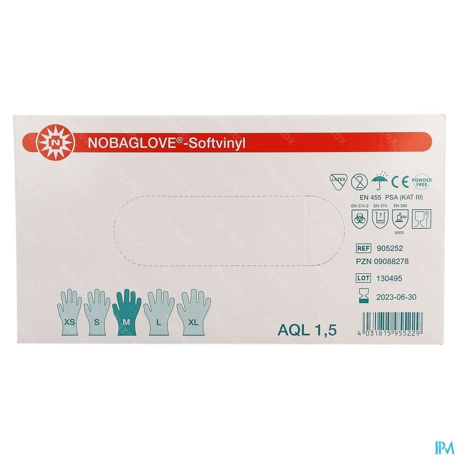 Noba Gants Vinyl Sans Poudre M 100 5700574