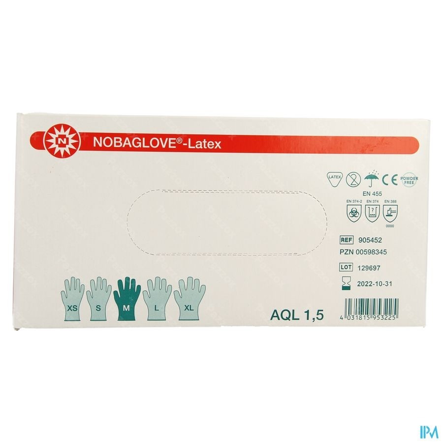 Noba Gants Latex Sans Poudre M 100 5700650