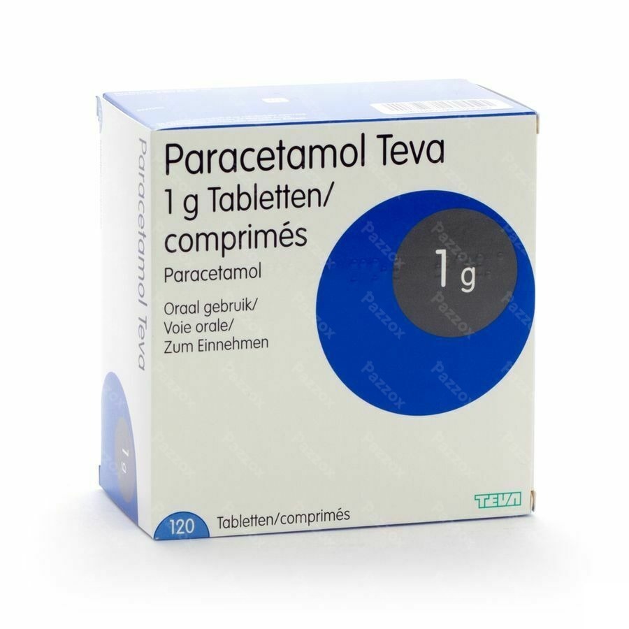 Paracetamol Teva 1g Comp 120 X 1g Blister