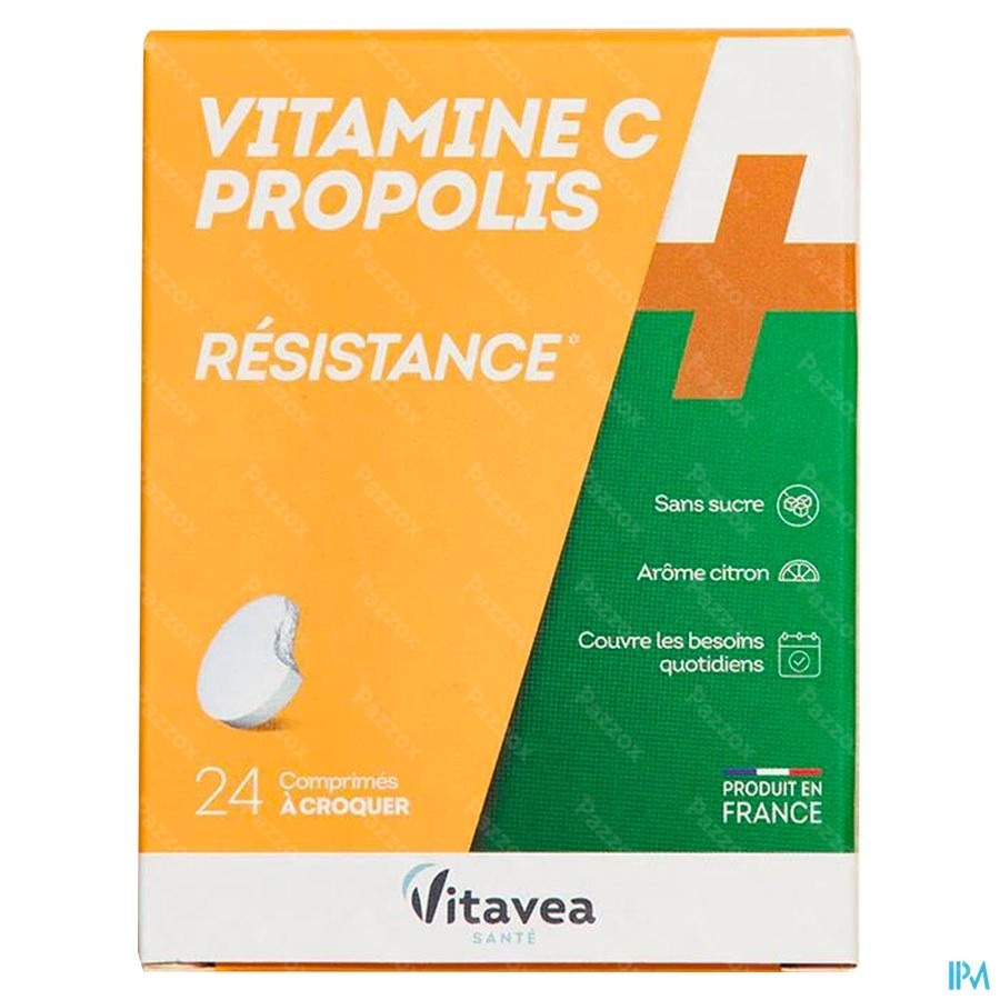 Vitamine C+propolis Comp A Croquer Tube 2x12