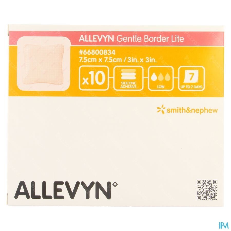 Allevyn Gentle Border Lite 7,5x 7,5cm 10 66800834