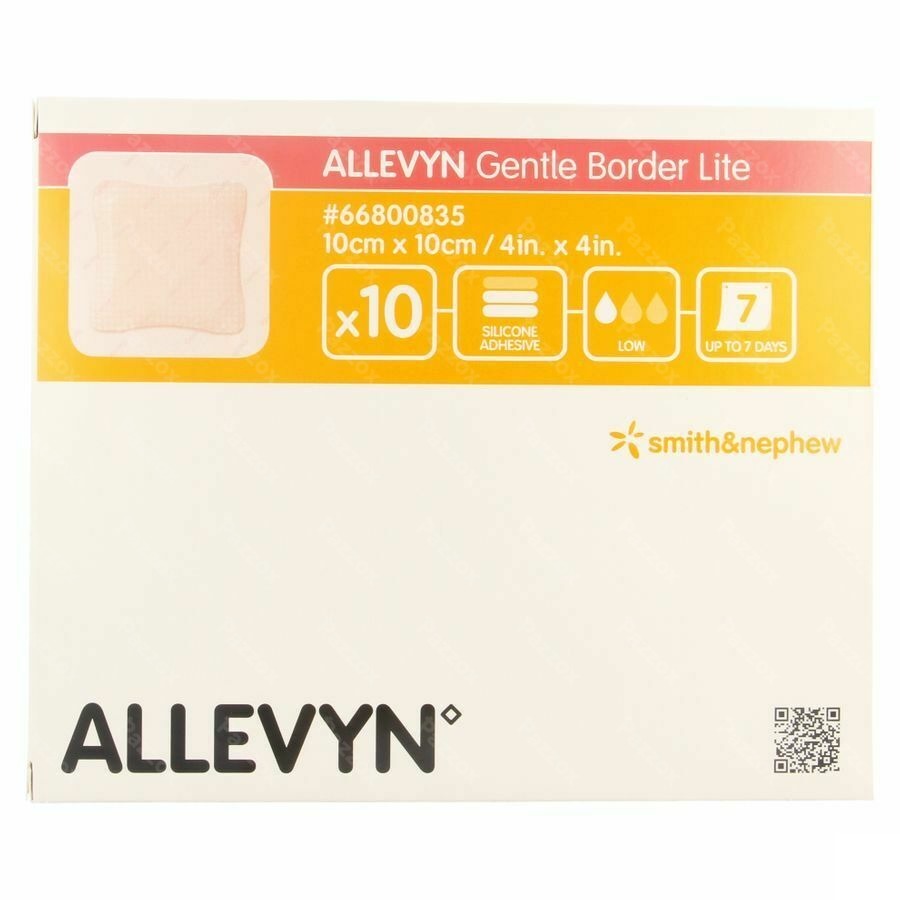 Allevyn Gentle Border Lite 10,0x10,0cm 10 66800835