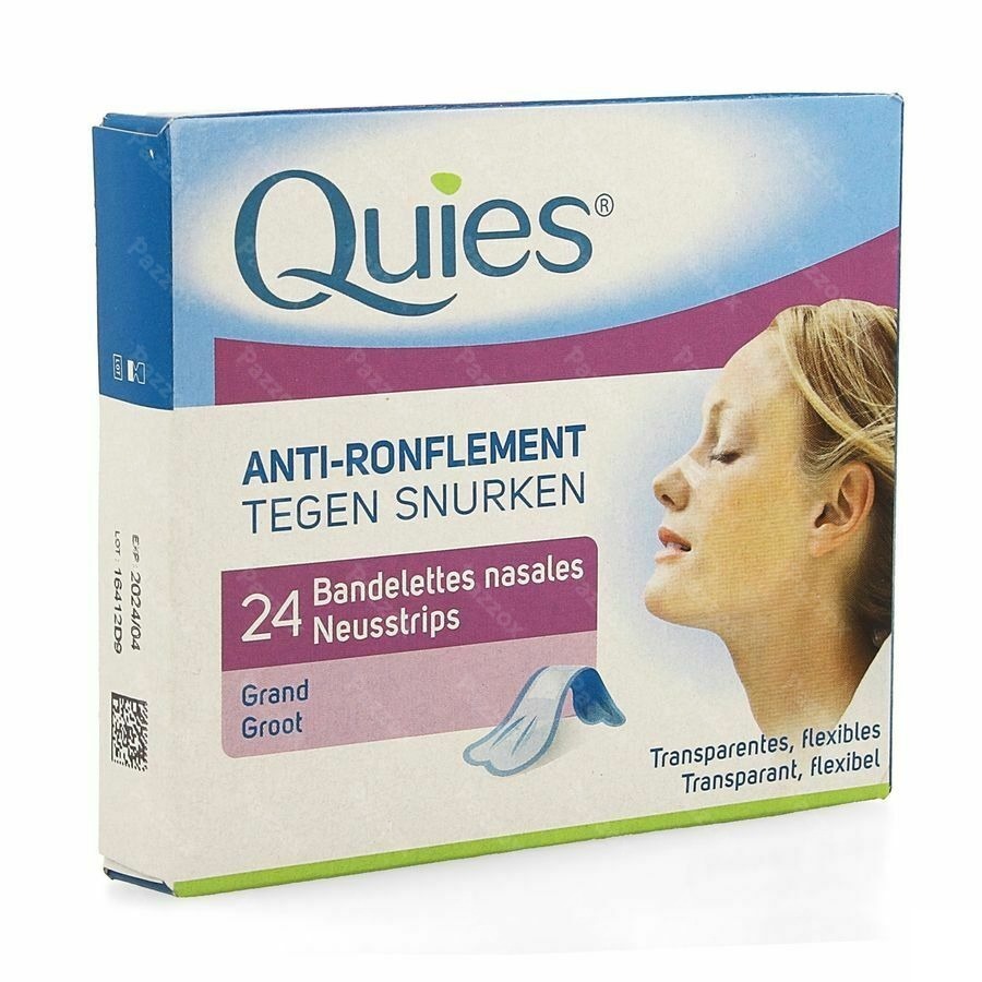 Quies A/ronflement Bandelette Nasale Grand 24