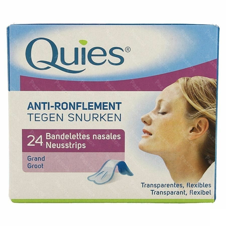Quies A/ronflement Bandelette Nasale Grand 24