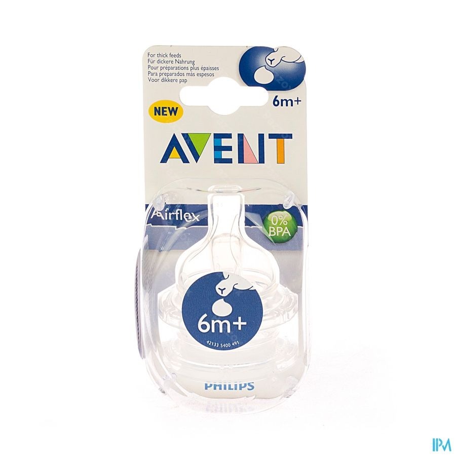 Philips Avent Tetine Preparation Plus Epaisse Sil 2 SCF636/27