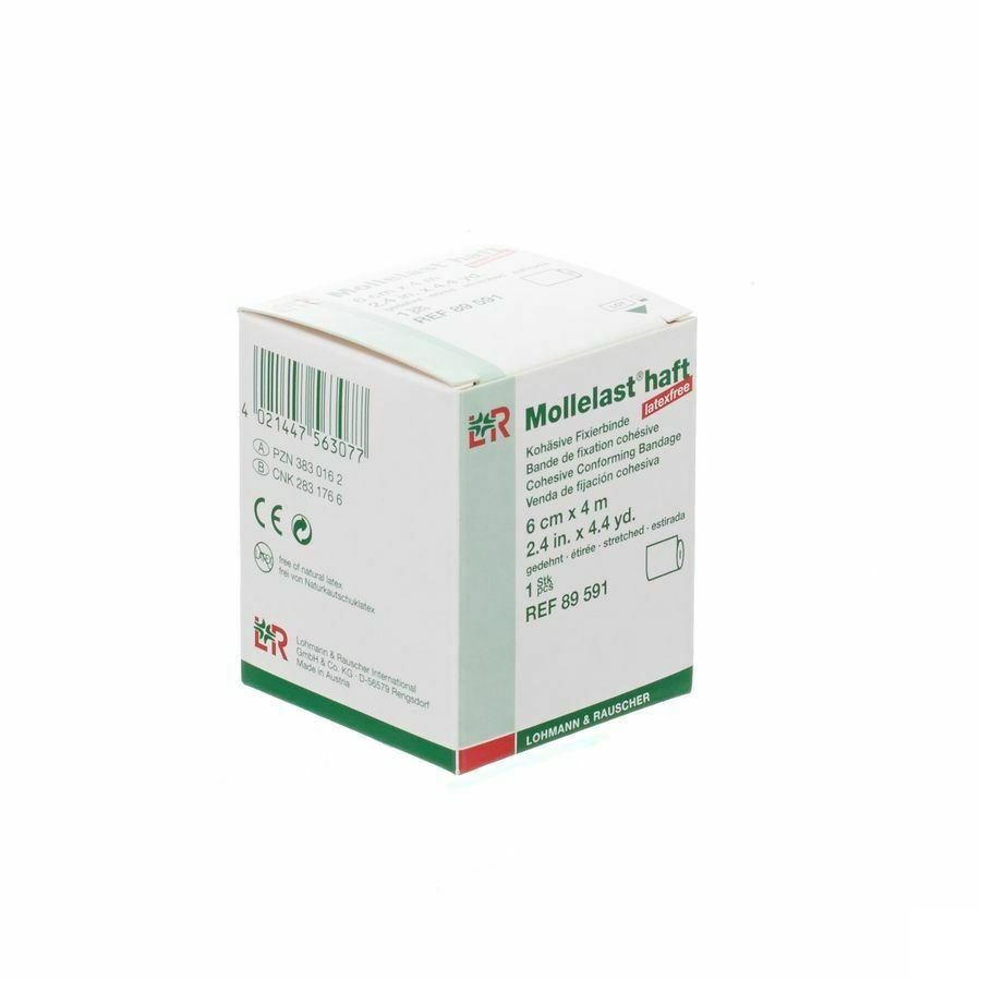Mollelast Haft Bande Adh Latex Free 6cmx 4m 89591