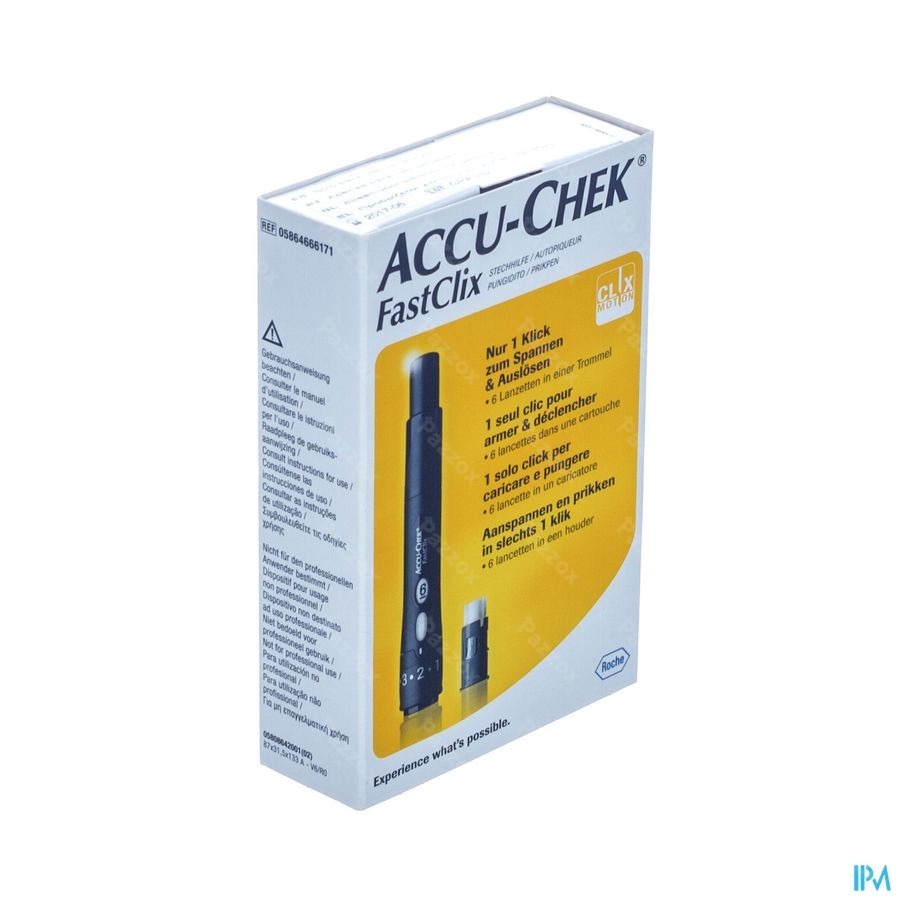 Accu Chek Fastclix (piqueur+lancet 1x6)05864666171