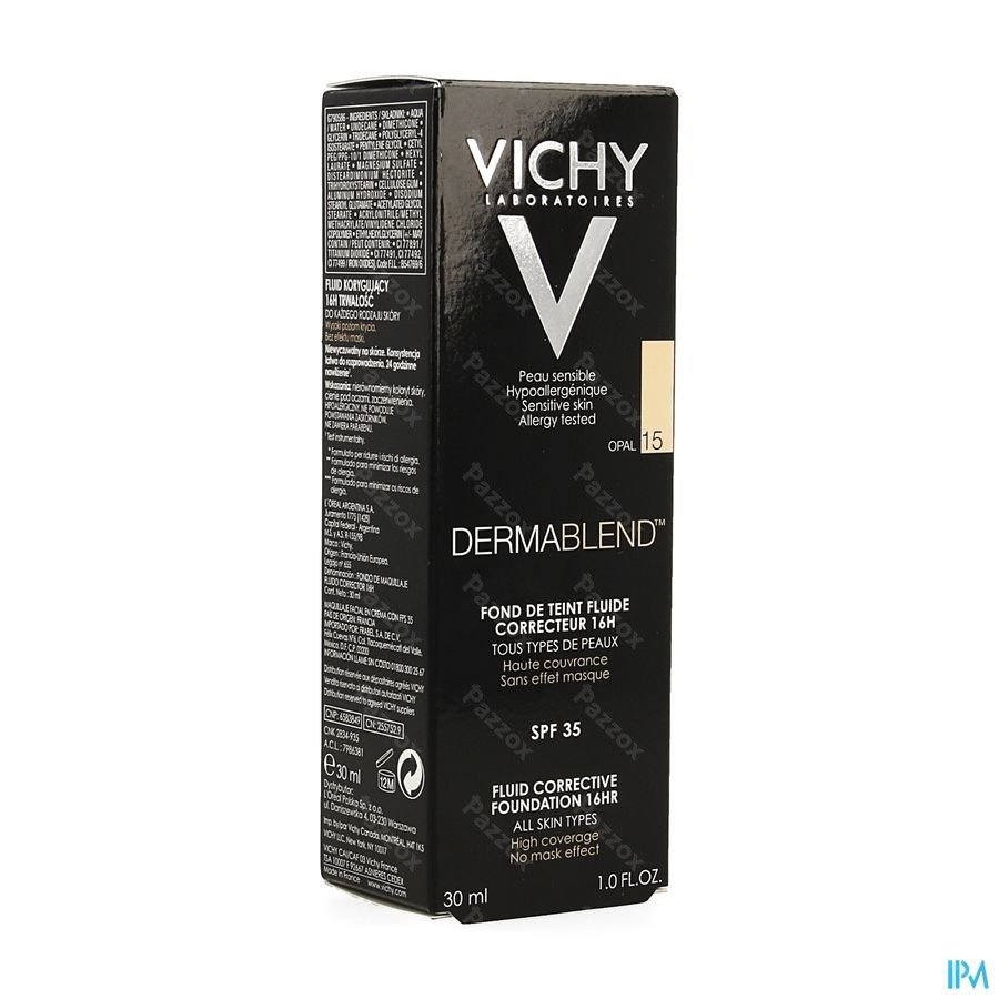 Vichy Dermablend Foundation 15 Opal 30ml
