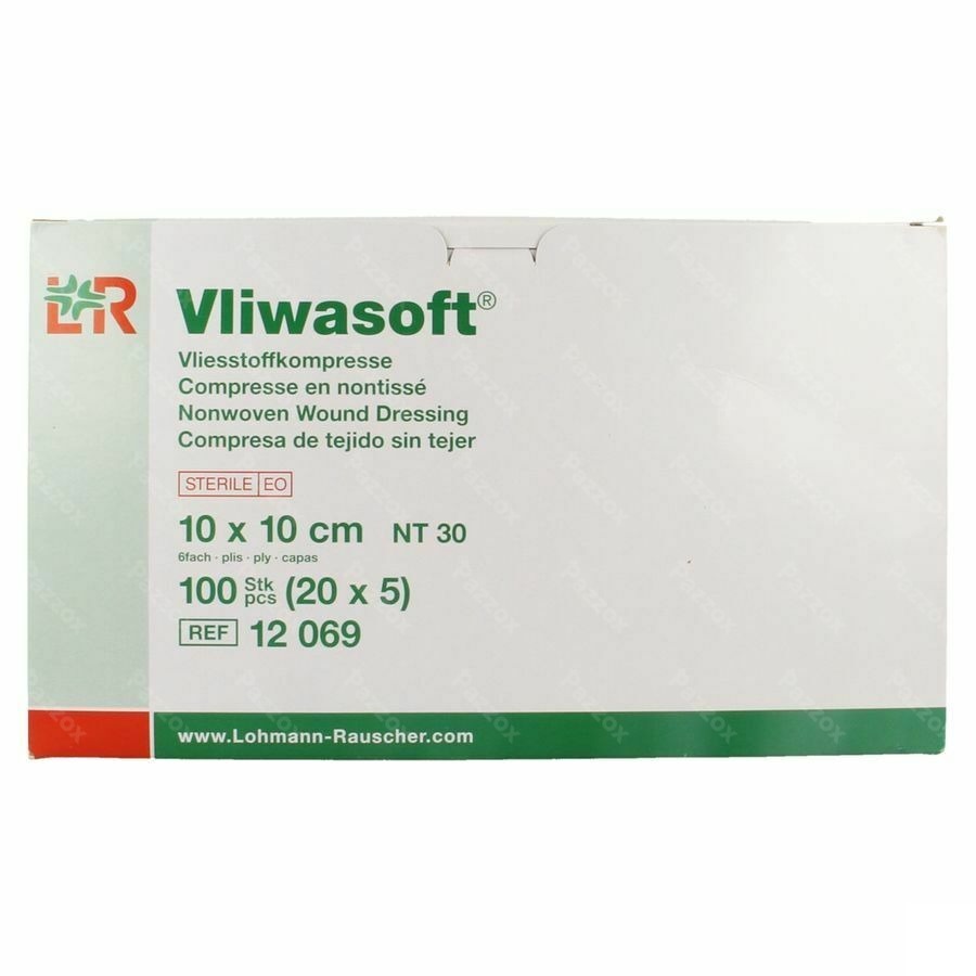 Vliwasoft Cp Ster N/tiss.6pl 10x 10cm 20x5 12069
