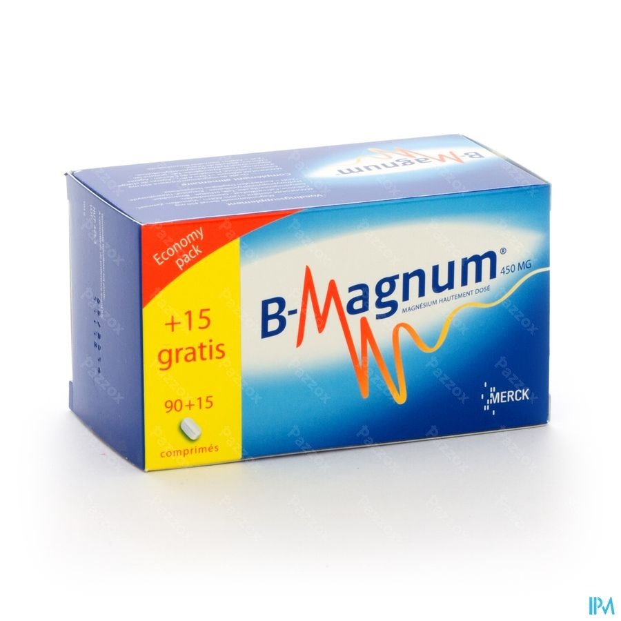 B-magnum 450mg Promopack Tabl 90+15 Gratuit